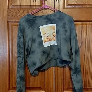 Polaroid cropped long sleeve